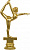 Фигура Гимнастика (размер: 14.5 цвет: золото)