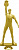 Фигура Гиревик (размер: 18 цвет: золото)