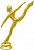 Фигура Аэробика спортивная (размер: 14 цвет: золото)