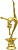 Фигура Гимнастика жен (размер: 15.5 цвет: золото)
