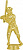 Фигура Бейсбол (размер: 16 цвет: золото)