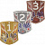 Комплект медалей Инстер (3 медали) (размер: 50х65 цвет: золото/серебро/бронза)