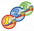 Эмблема 1,2,3 место 1556-02 (3 место размер: д.50мм, материал: пленка ПВХ, цвет: прозрачный, акриловая линза: да)