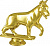 Фигура Собака (размер: 9 цвет: золото)