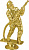 Фигура Пожарный (размер: 12.5 цвет: золото)