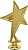 Фигура Звезда (размер: 13 цвет: золото)