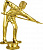 Фигура Бильярд (высота: 12,5 цвет: золото)
