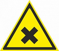 Табличка "Осторожно. Вредные для здоровья аллергены (раздражающие)" W18