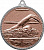 Медаль Плавание (размер: 55 цвет: бронза/серебро)