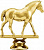 Фигура Конный спорт (размер: 9 цвет: золото)