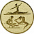 Эмблема Гимнастика (размер: 25 мм, цвет: золото)