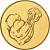 Эмблема Армрестлинг (размер: 25 мм цвет: золото)