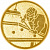 Эмблема бильярд (размер: 25 мм, цвет: золото)