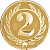 Эмблема 2 место (размер: 50 мм цвет: золото)