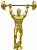 Фигура Тяжелая атлетика (размер: 15 цвет: золото)