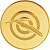Эмблема арбалет (размер: 50 мм, цвет: золото)