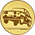 Эмблема автогонки (размер: 50 мм, цвет: золото)