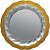 Тарелка (размер: 22.5см цвет: серебро/золото)