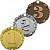 Комплект медалей Сандал (3 медали) (размер: 70 цвет: золото/серебро/бронза)