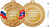 Медаль с символикой г. Абакан (Вид медали: МК258, Размер, мм: 50, Цвет: Бронза, Область персонализации: Аверс/Реверс)