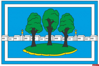 Флаг Островского района  (Псковская область)