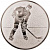 Эмблема Хоккей (размер: 25 мм цвет: серебро)