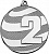 Медаль MMA5011 (Медаль 2 место MMA5011/S 50(25) G-1.5 мм)