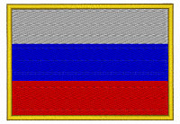 Шеврон вышитый Российская Федерация --- флаг