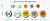 Эмблема Теннис 1543-01 (размер: д.50мм, материал: пленка ПВХ, цвет: бронза, акриловая линза: да)