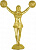 Фигура Черлидинг (размер: 14 цвет: золото)
