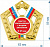 Медаль с символикой г. Абакан (Вид медали: МК201, Размер, мм: 59*69, Цвет: Золото, Область персонализации: Аверс)