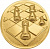 Эмблема Шахматы (размер: 25 мм, цвет: золото)