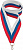 Лента для медали триколор, 22мм (размер: 22 цвет: триколор РФ)