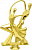 Фигура Танцевальная пара (размер: 20 цвет: золото)