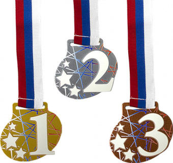 Комплект медалей Фонтанка 55мм (3 медали)
