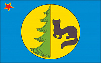 Флаг района имени Полины Осипенко