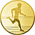 Эмблема Бег (размер: 25 мм, цвет: золото)