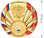 Медаль с символикой г. Абакан (Вид медали: МК193, Размер, мм: 70, Цвет: Золото, Область персонализации: Аверс)