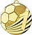 Медаль MD2450 (Медаль Футбол MD2450/G (50) G-2мм)