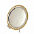 Тарелка круглая (размер: 100мм цвет: серебро/золото)
