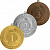 Комплект медалей Яхрома 70мм (3 медали) (размер: 70 цвет: золото/серебро/бронза)