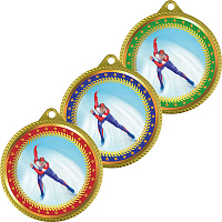 Медаль конькобежный спорт (коньки)