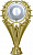 Эмблемоноситель с вращающимся центром (высота: 16.5 цвет: золото)
